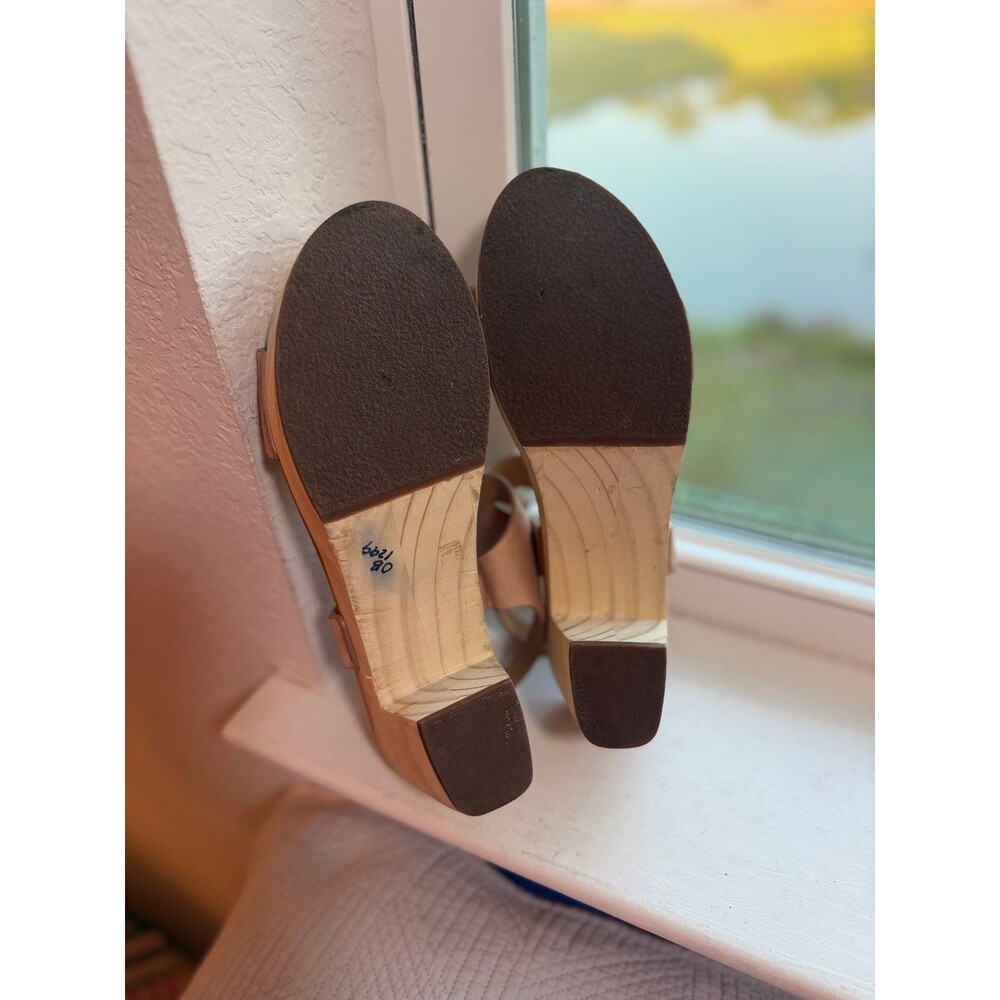 Nisolo All Day Open Toe Leather Clog Heel Sandals Women’s Size 9.5 - Picture 8 of 12